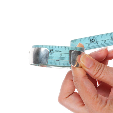 6.6" Richard L. Reeve Apache Native American sterling storyteller cuff bracelet