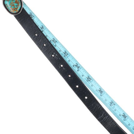 Royce "Eagle Boy" Kohlmeyer high grade turquoise sterling silver concho belt