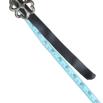 Long Vintage Navajo sterling silver sandcast concho belt