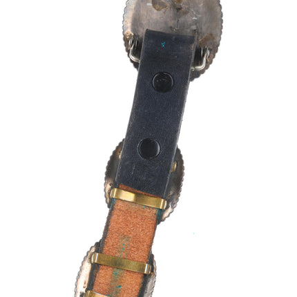 37" Larry Begay Navajo sterling silver heavy stamped concho belt