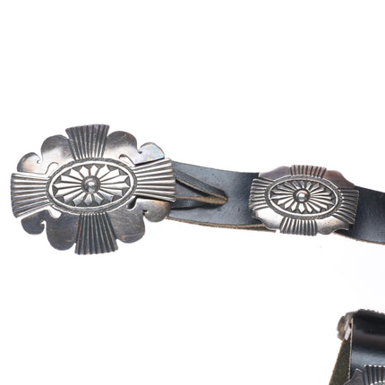 49" Vintage Navajo sterling silver ketoh style concho belt Patrick Williams