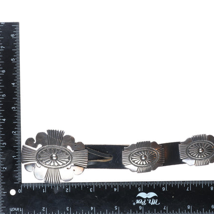 49" Vintage Navajo sterling silver ketoh style concho belt Patrick Williams