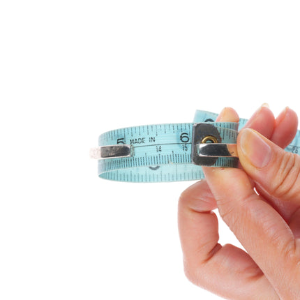 6" Native American sterling silver waterweb turquoise/denim lapis cuff bracelet