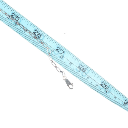 28" Dee Morris southwestern Sterling silver Petroglyph multistone charm necklace