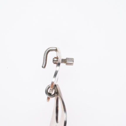 6.5" Bent Knudsen Denmark vintage sterling silver modernist hearts link bracelet