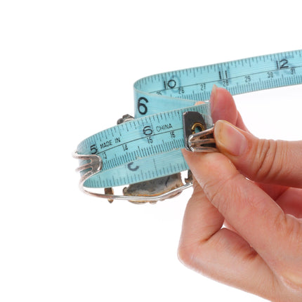 6.4" Jefferson James/other Navajo sterling silver turquoise cuff bracelet lot