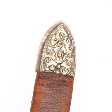 50's-60's Sterling ranger belt buckle set w/6 90% silver US Dollar coin conchos