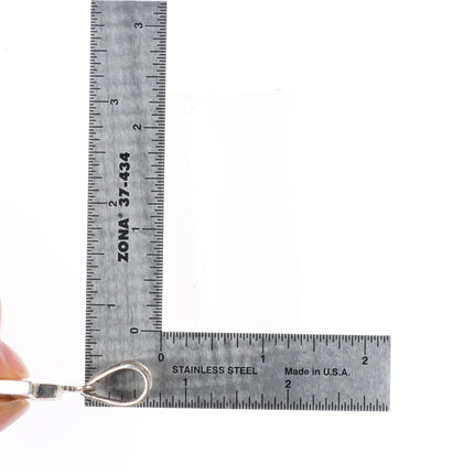 David Rosales Supersmiths Navajo sterling silver channel inlay pendant