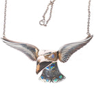 1992 Jerry Hill 4/25 Northwest Coast Sterling silver/gold abalone necklace