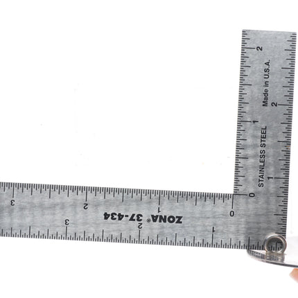 Vintage Natachu Zuni sterling silver knifewing inlay large pendant/pin