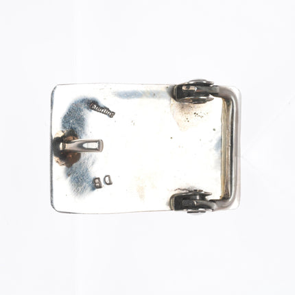 Vintage DB Navajo sterling silver small belt buckle