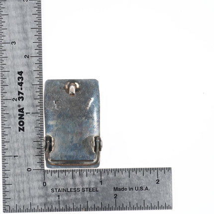 Vintage DB Navajo sterling silver small belt buckle