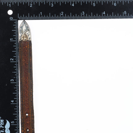 3/4" 10k gold/Sterling silver Sunset Trails vintage ranger belt buckle set