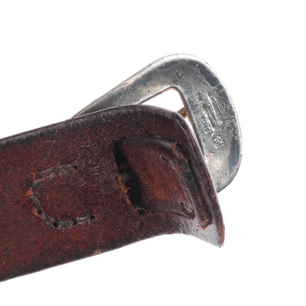 3/4" 10k gold/Sterling silver Sunset Trails vintage ranger belt buckle set m