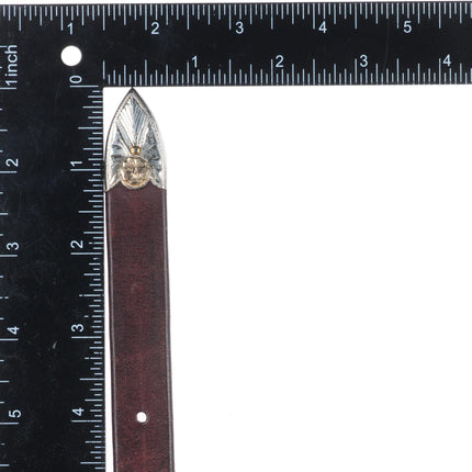 3/4" 10k gold/Sterling silver Sunset Trails vintage ranger belt buckle set m