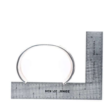 6.3" Bennett Kagenveama Hopi sterling silver/14k gold storyteller cuff bracelet