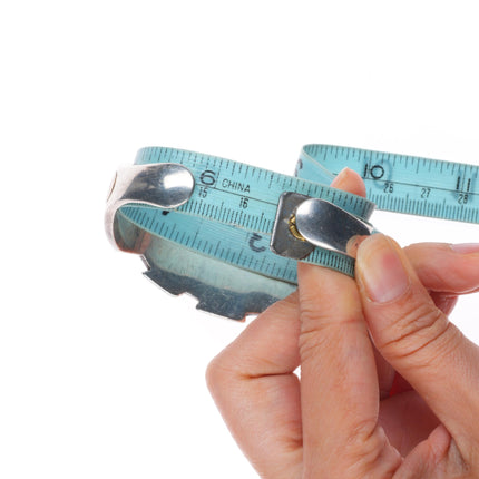 6.5" Vintage southwestern sterling silver picture jasper inlay cuff bracelet