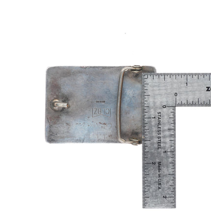 Vintage Mitchell Calabaza Santo Domingo sterling silver belt buckle