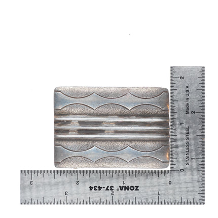 Vintage Mitchell Calabaza Santo Domingo sterling silver belt buckle