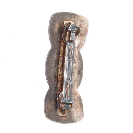 Vintage Navajo sterling silver/turquoise hair clip/Barrette