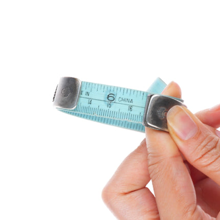 6.5" Harold Lujan Taos pueblo sterling silver interior stamped cuff bracelet