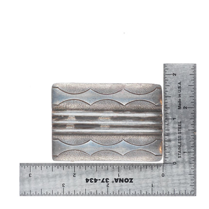 Vintage Mitchell Calabaza Santo Domingo sterling silver belt buckle