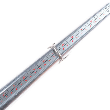 sz7 Tommy Singer Navajo sterling silver peyote bird chip inlay turquoise ring