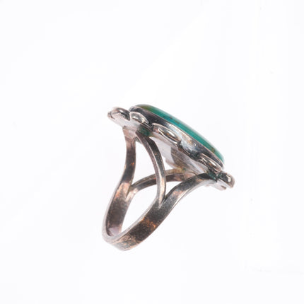 sz5.5 Vintage Navajo sterling silver high grade turquoise ring