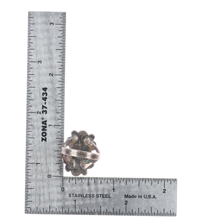 sz5.5 Vintage Navajo sterling silver high grade turquoise ring