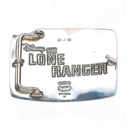 Rare 2013 Bohlin 14k gold/Sterling silver Lone Ranger belt buckle Disney 59/80