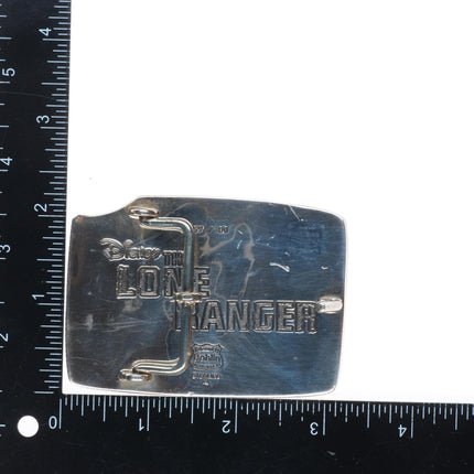Rare 2013 Bohlin 14k gold/Sterling silver Lone Ranger belt buckle Disney 59/80
