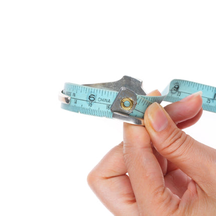 6.3" Bisbee Spiderweb turquoise vintage Navajo sterling silver cuff bracelet