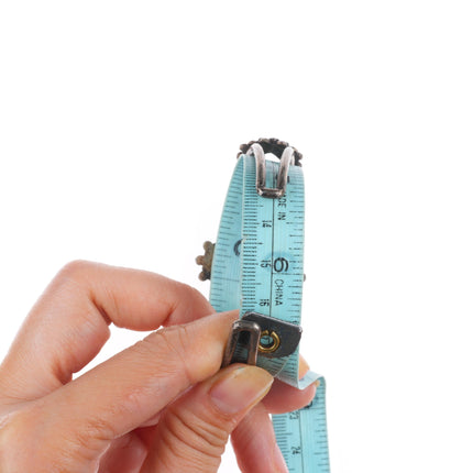 6.5" 40's-50's Vintage Dishta Zuni sterling silver inlay turquoise cuff bracelet