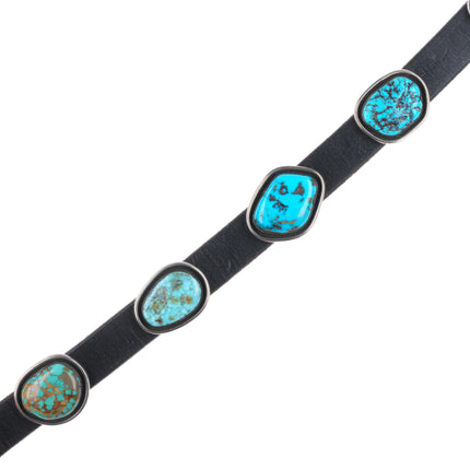 Royce "Eagle Boy" Kohlmeyer high grade turquoise sterling silver concho belt