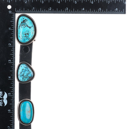 Royce "Eagle Boy" Kohlmeyer high grade turquoise sterling silver concho belt