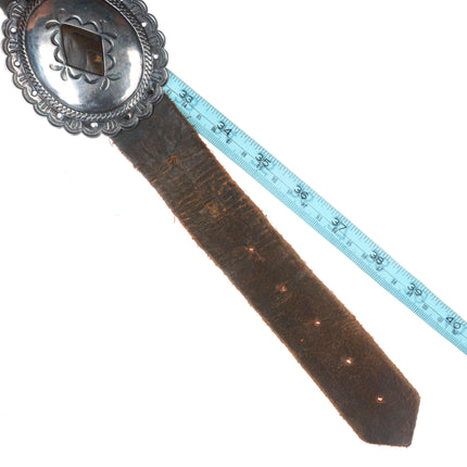 Ike Wilson (1900-1942) Navajo First Phase style sterling silver concho belt