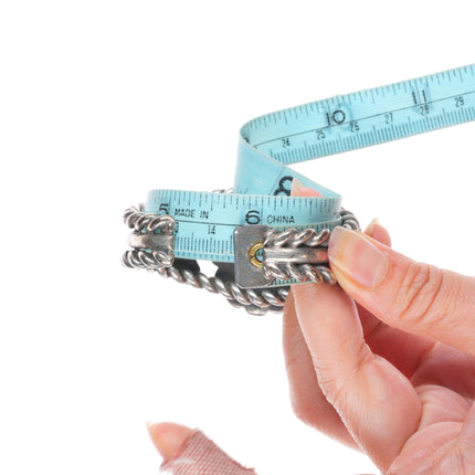 6.5" Howard Nelson Navajo sterling silver high grade turquoise cuff bracelet