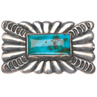40's-50's  Navajo sterling silver Blue Gem turquoise pin/brooch