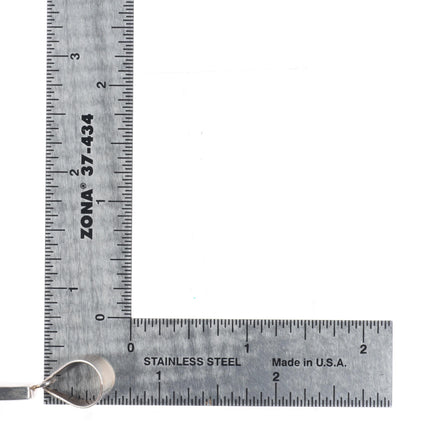 David Rosales Navajo Supersmith Native Earth black Jade sterling silver pendant