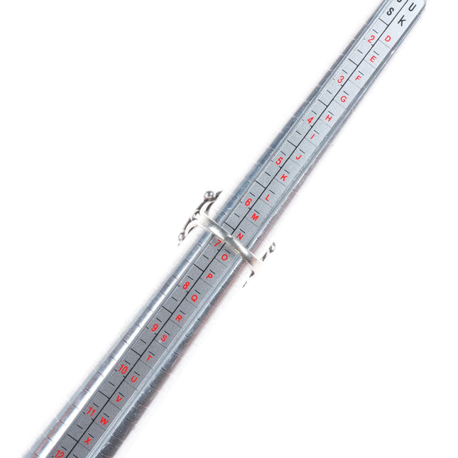 sz7 30's-40's Navajo sterling silver petrified wood agate beaded bezel ring