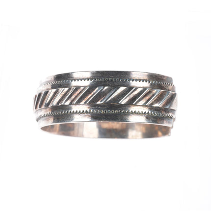 7" Philip Guerro Navajo sterling silver cuff bracelet