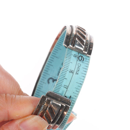 7" Philip Guerro Navajo sterling silver cuff bracelet