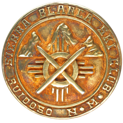 Frank Patania Sr Sierra Blanca Ski Club Ruidoso NM sterling gold filled pin