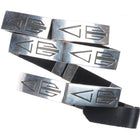 Leonard Nez Navajo sterling silver flash gordon-ish modernist concho belt