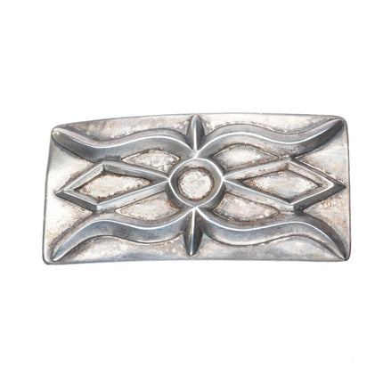 Art Lewis Choctaw vintage sterling silver ketoh belt buckle