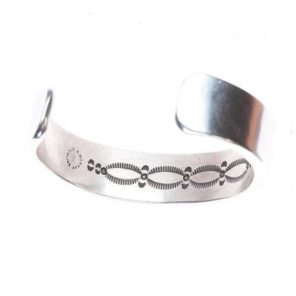 7.5" Heavy Bruce Morgan Navajo 14k gold/sterling silver cuff bracelet