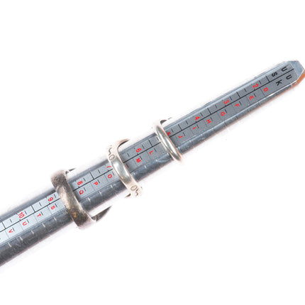 sz5-11 vintage Navajo/Zuni/southwestern style sterling silver turquoise ring lot