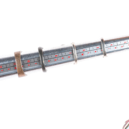 sz5-11 vintage Navajo/Zuni/southwestern style sterling silver turquoise ring lot