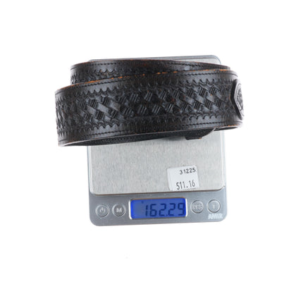 Vintage Navajo sterling silver 3/4" ranger belt buckle set bowtie keepers