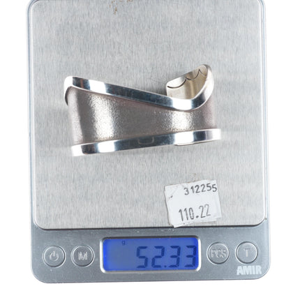 6.4" Arthur Platero Laguna Zuni modernist sterling silver cuff bracelet